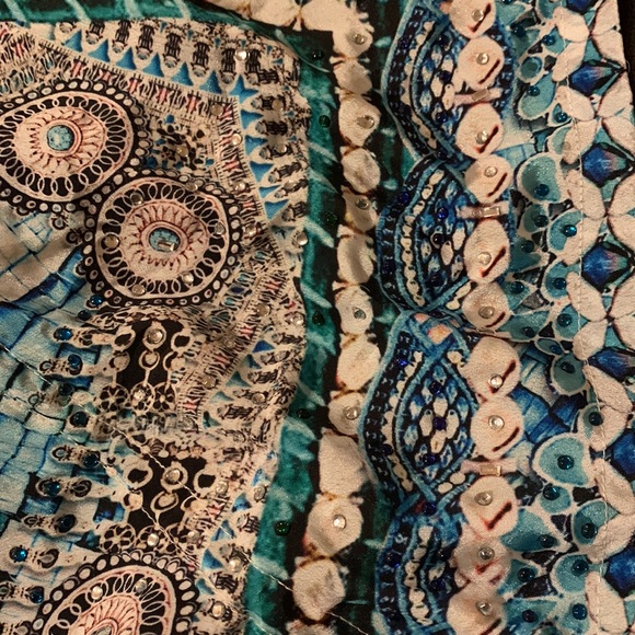 True Colors La Moda embellished High-Low Halter Low Back Maxi Dress NWT - Picture 5 of 5